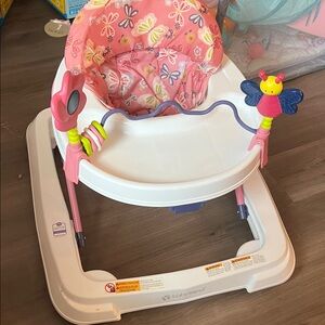 Pink Butterfly Baby Walker